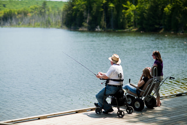 wheelchair fishing